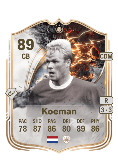 Ronald Koeman Thunderstruck ICON 89 OVR