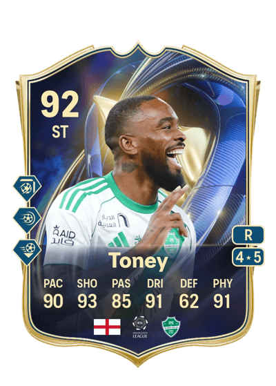 Ivan Toney Team of the Season 92 OVR