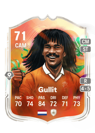Ruud Gullit World Tour Silver Stars 71 OVR