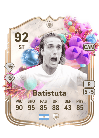 Gabriel Batistuta FUT Birthday Icon 92 OVR