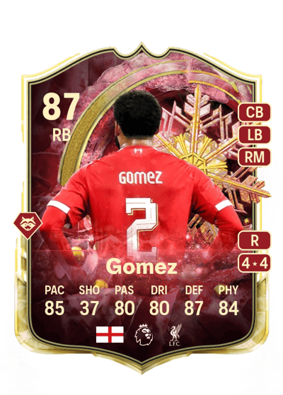 Joe Gomez Winter Wildcards Red 87 OVR