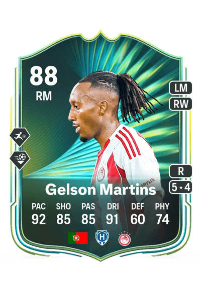 Gelson Martins Moments 88 OVR