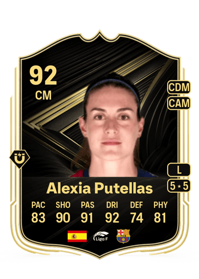 Alexia Putellas Team of the Week 92 OVR
