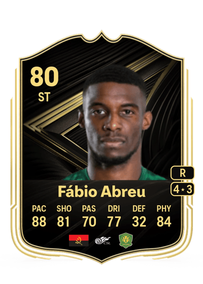 Fábio Abreu Team of the Week 80 OVR