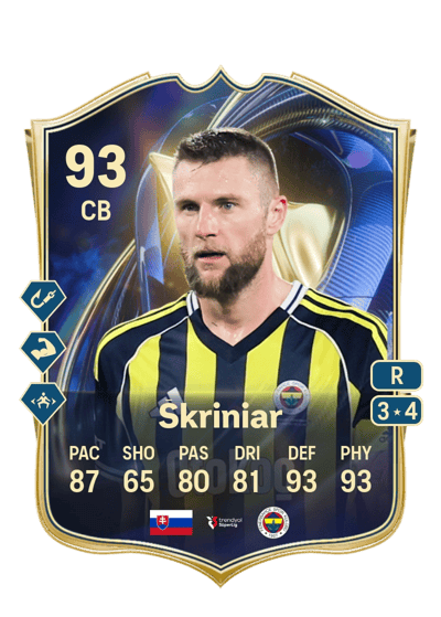 Milan Škriniar Team of the Season 93 OVR