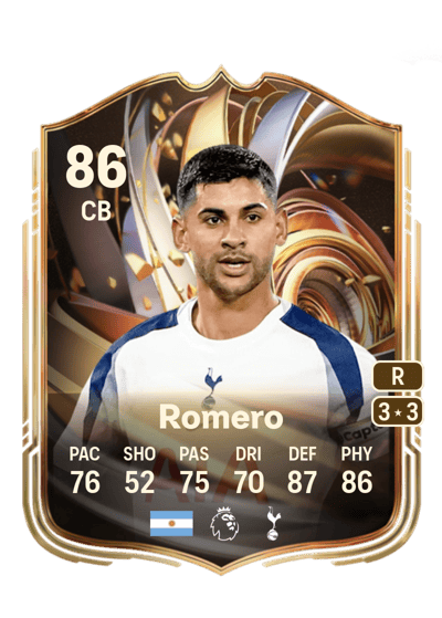 Cristian Romero Ratings Reload 86 OVR