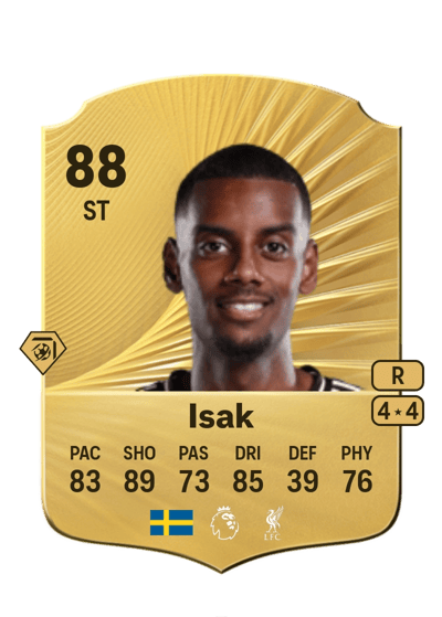Alexander Isak Rare 88 OVR