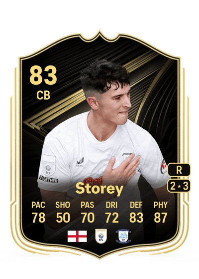 Jordan Storey Team of the Week 83 OVR