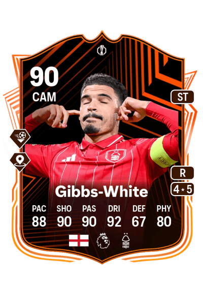 Morgan Gibbs-White UEL Road to the Final 90 OVR