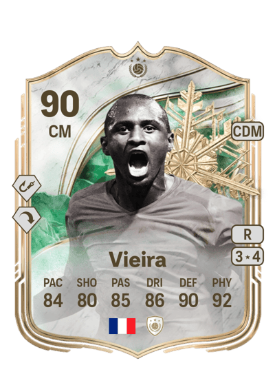 Patrick Vieira Winter Wildcards Icon 90 OVR