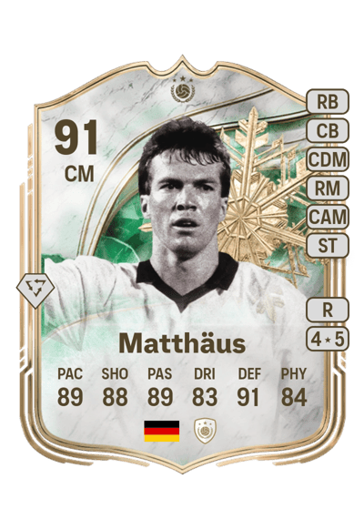 Lothar Matthäus Winter Wildcards Icon 91 OVR