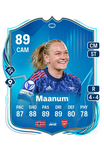 Frida Maanum UEFA Women's Champions League Road to the Final 89 OVR