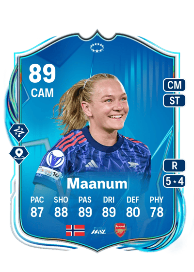 Frida Maanum UEFA Women's Champions League Road to the Final 89 OVR