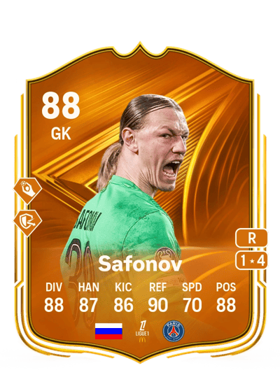 Matvey Safonov Star Performer 88 OVR