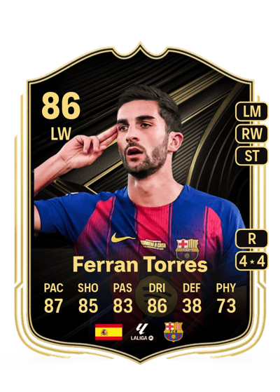 Ferran Torres Team of the Week 86 OVR