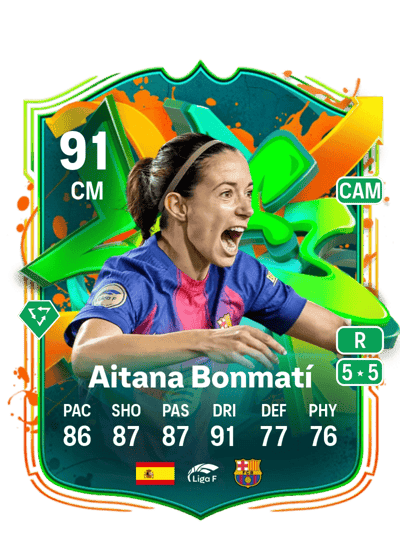 Aitana Bonmatí Joga Bonito 91 OVR