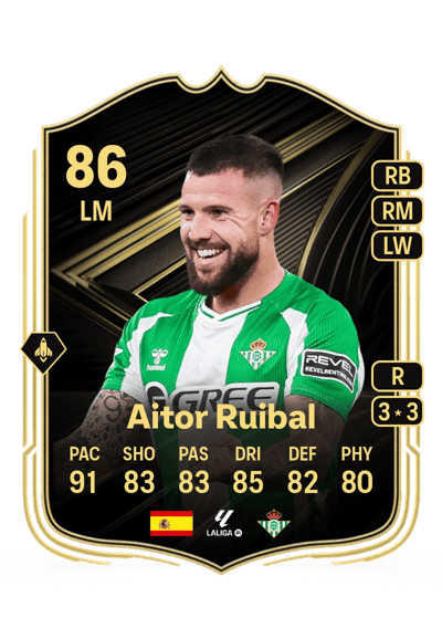 Aitor Ruibal Team of the Week 86 OVR