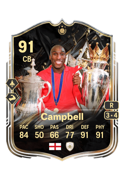 Sol Campbell Trophy Titans ICON 91 OVR
