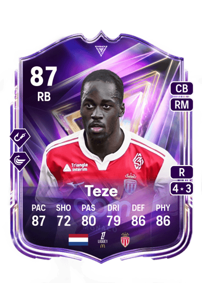 Jordan Teze FC Pro Live 87 OVR