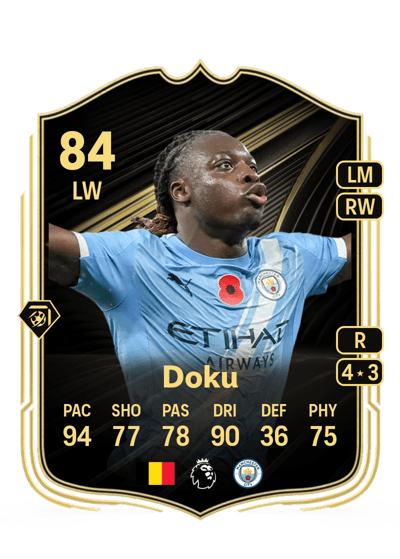 Jérémy Doku Team of the Week 84 OVR