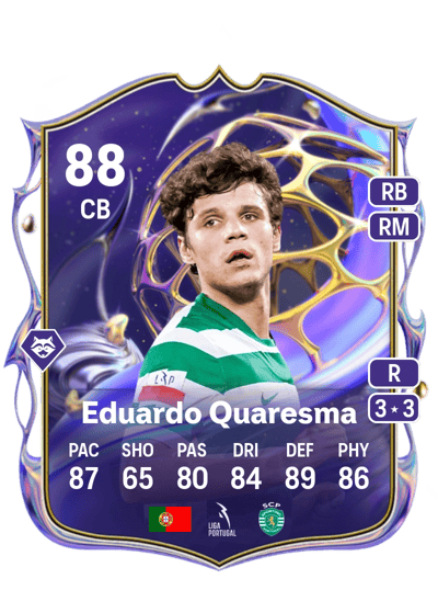 Eduardo Quaresma Future Stars 88 OVR