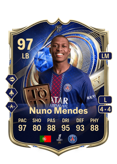 Nuno Mendes TEAM OF THE YEAR 97 OVR