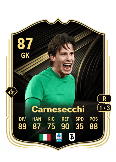 Marco Carnesecchi Team of the Week 87 OVR