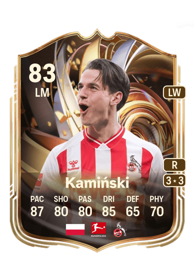 Jakub Kamiński Ratings Reload 83 OVR