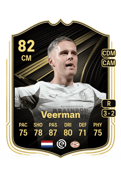 Joey Veerman Team of the Week 82 OVR