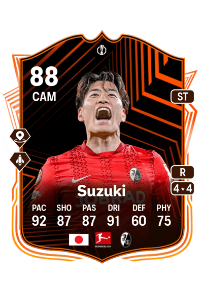 Yuito Suzuki UEL Road to the Final 88 OVR