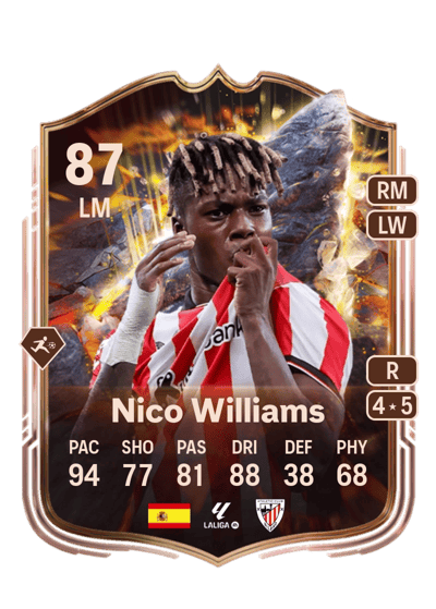 Nico Williams Cornerstones 87 OVR