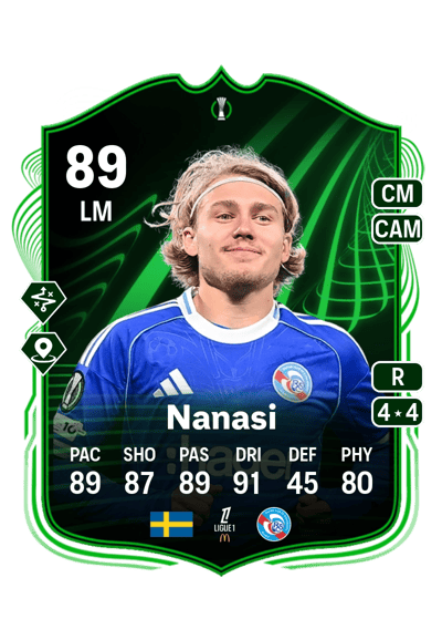 Sebastian Nanasi UECL Road to the Final 89 OVR