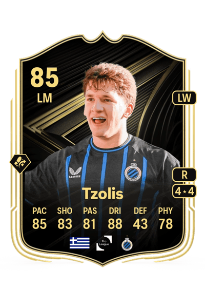 Christos Tzolis Team of the Week 85 OVR