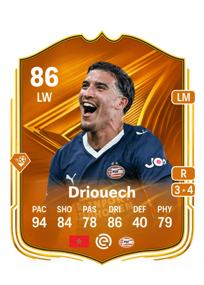 Couhaib Driouech Star Performer 86 OVR