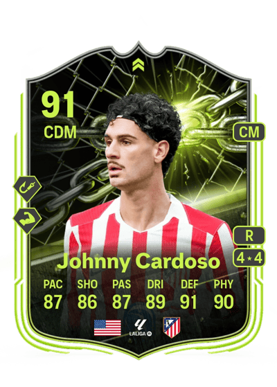 Johnny Cardoso Showdown Plus 91 OVR