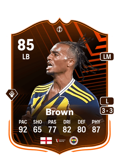 Archie Brown UEL Road to the Knockouts 85 OVR