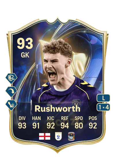 Carl Rushworth Team of the Season 93 OVR