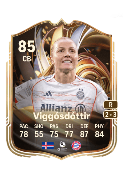 Glódís Perla Viggósdóttir Ratings Reload 85 OVR