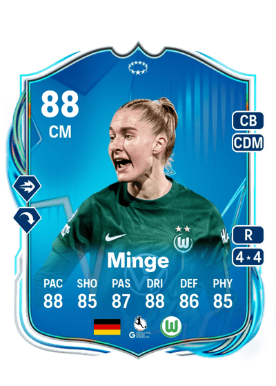 Janina Minge UEFA Women's Champions League Road to the Final 88 OVR