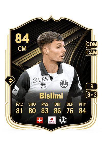 Uran Bislimi Team of the Week 84 OVR
