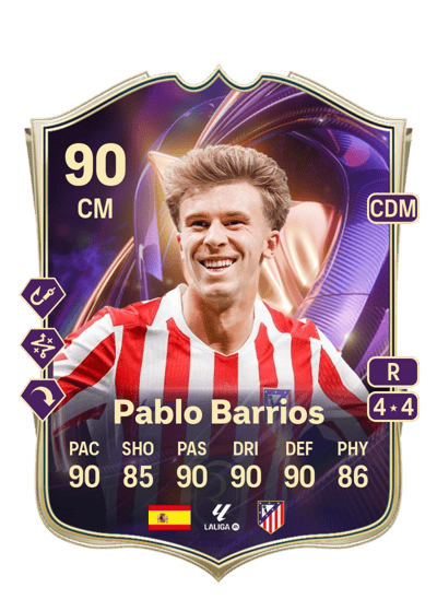 Pablo Barrios TOTS Breakthrough 90 OVR