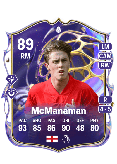 Steve McManaman Future Stars Hero 89 OVR