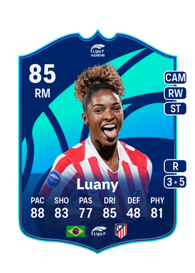 Luany POTM LIGA F 85 OVR