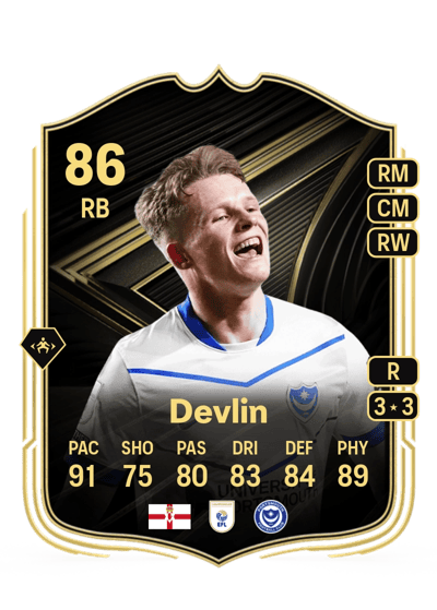 Terry Devlin Team of the Week 86 OVR