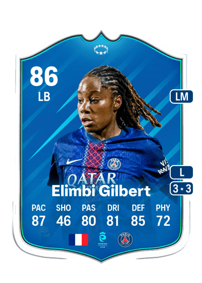 Tara Elimbi Gilbert UWCL Road to the Knockouts 86 OVR