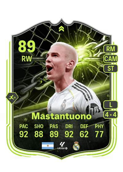 Franco Mastantuono Showdown Plus 89 OVR