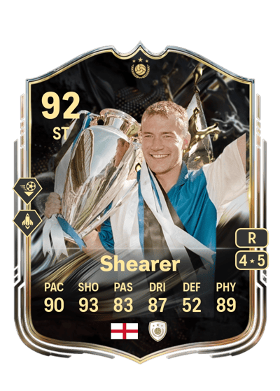 Alan Shearer Trophy Titans ICON 92 OVR