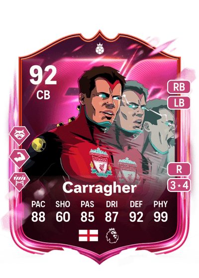 Jamie Carragher Prime Hero 92 OVR