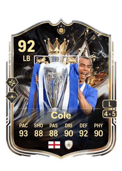 Ashley Cole Trophy Titans ICON 92 OVR