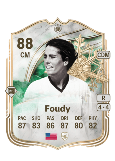 Julie Foudy Winter Wildcards Icon 88 OVR